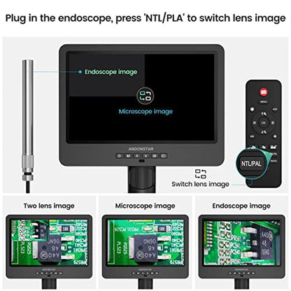Microscope: Andonstar AD249S-M 3 Lens HDMI Digital – Packaging