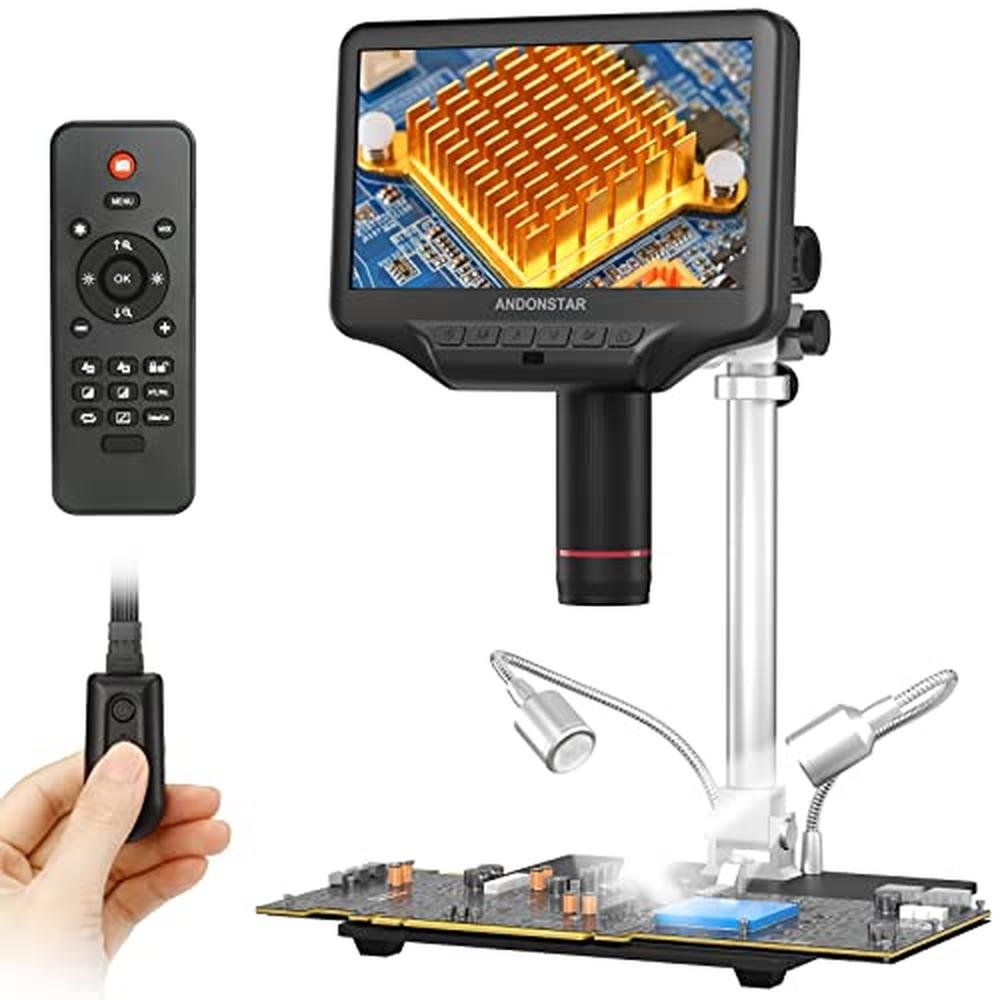 Andonstar AD407 Pro 3D HDMI Soldering Digital Microscope – Front View