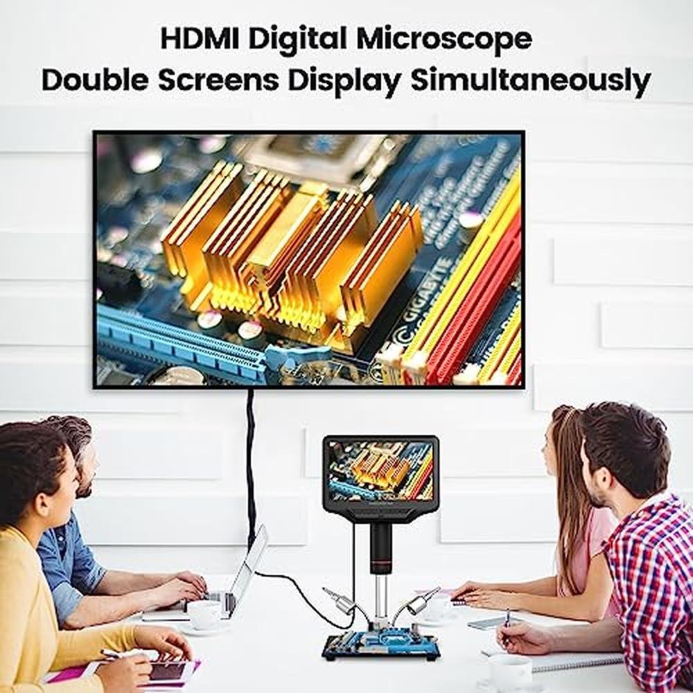 Andonstar AD407 Pro 3D HDMI Soldering Digital Microscope – In Use