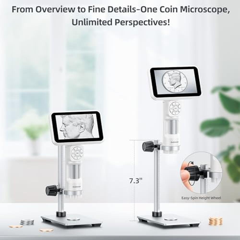 Coin Microscope: Andonstar AD115 5 1080p Handheld Digital – Close-up Detail