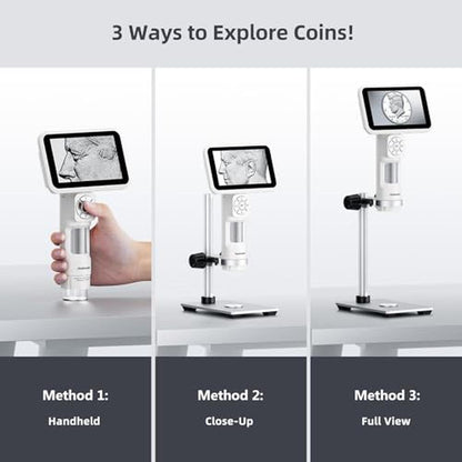 Coin Microscope: Andonstar AD115 5 1080p Handheld Digital – In Use