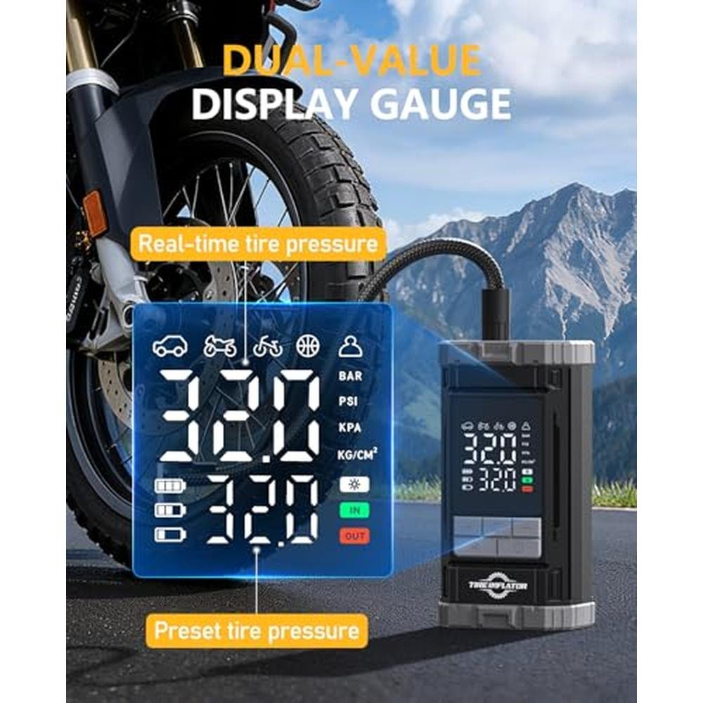 Air Aneson: Aneson Tire Inflator Portable Air Compressor 2x – In Use