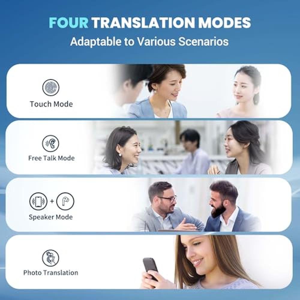 Earbuds ANFIER: ANFIER AI Translator Earbuds Offline – In Use