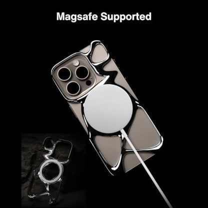 Matte Angry Phone Case: Angry Miao Emptiness for iPhone 15 – Close-up Detail