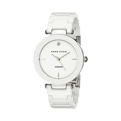 Anne Klein: AK/1019WTWT Diamond-Accented Watch – Front View