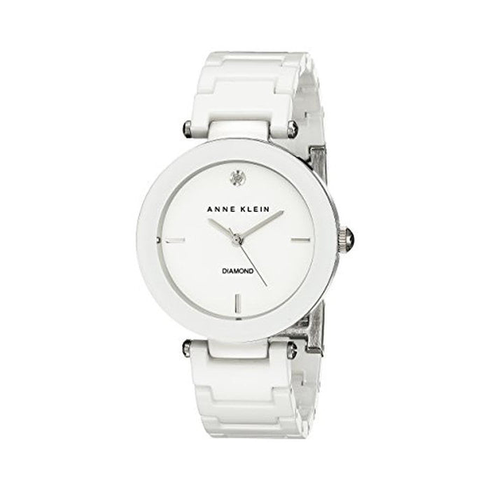 Anne Klein: AK/1019WTWT Diamond-Accented Watch – Front View