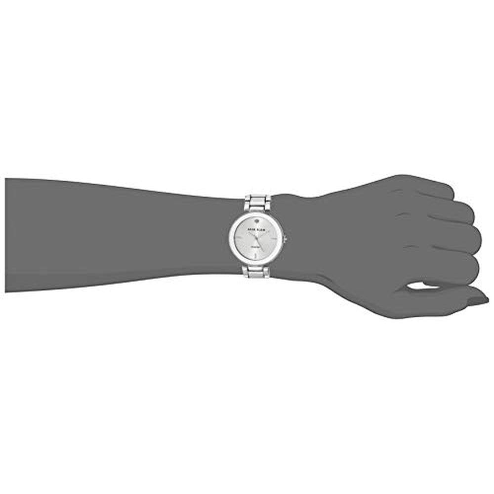 Anne Klein: AK 1363SVSV Diamond Dial Silver Tone Bracelet – In Use