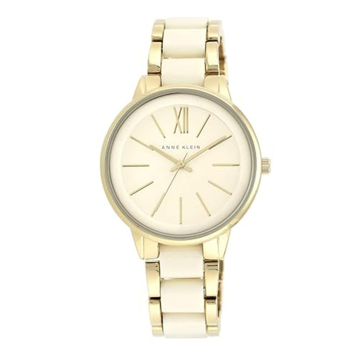 Anne Klein: AK 1412IVGB Gold Tone and Ivory Resin Bracelet – Front View