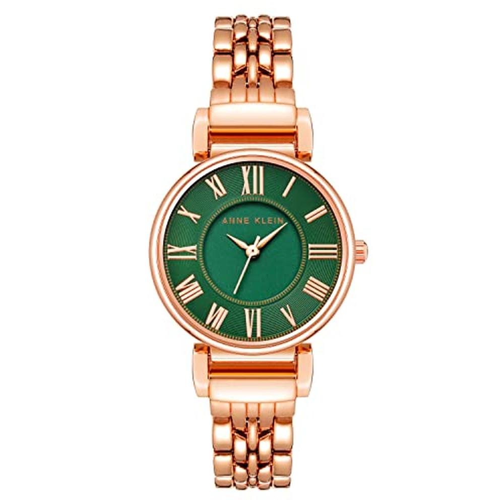 Anne Klein: AK 2158GNRG Rose Gold Tone Bracelet Watch – Front View