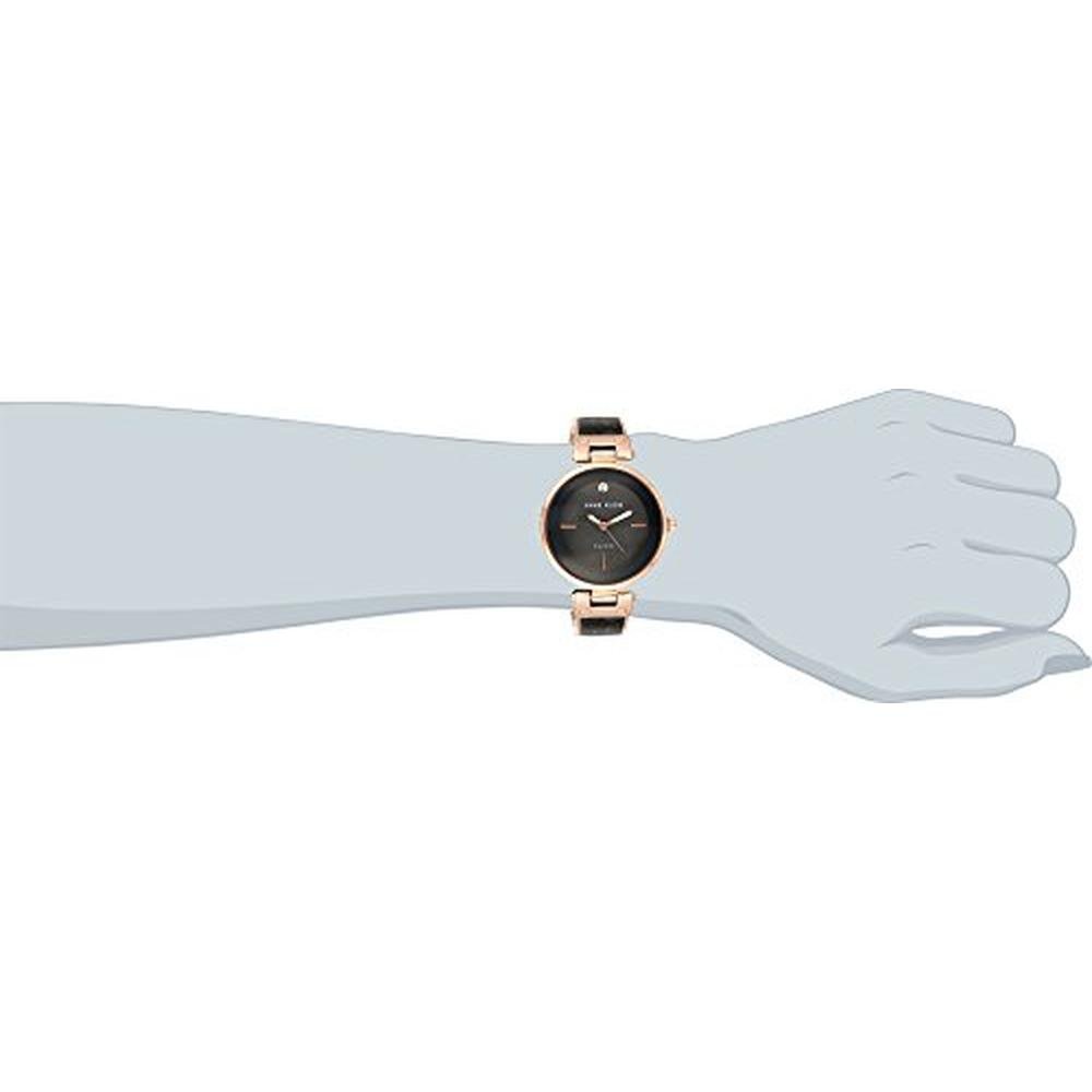 Anne Klein: AK 2512GYRG Diamond Accented Rose Gold Tone and – Side View