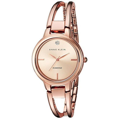 Anne Klein: AK 2626RGRG Diamond Accented Dial Rose Gold – Front View