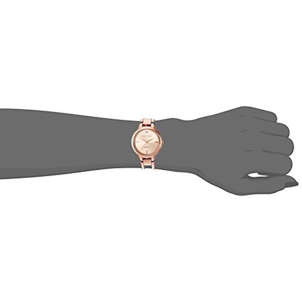 Anne Klein: AK 2626RGRG Diamond Accented Dial Rose Gold – Side View