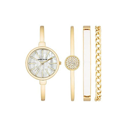 Anne Klein: Women's Bangle Watch and Bracelet Set AK-1470 – Front View