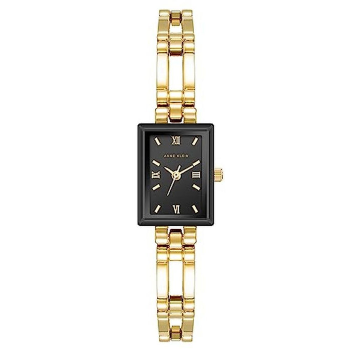 Anne Klein Women's Bracelet Watch Gold/Black – Front View