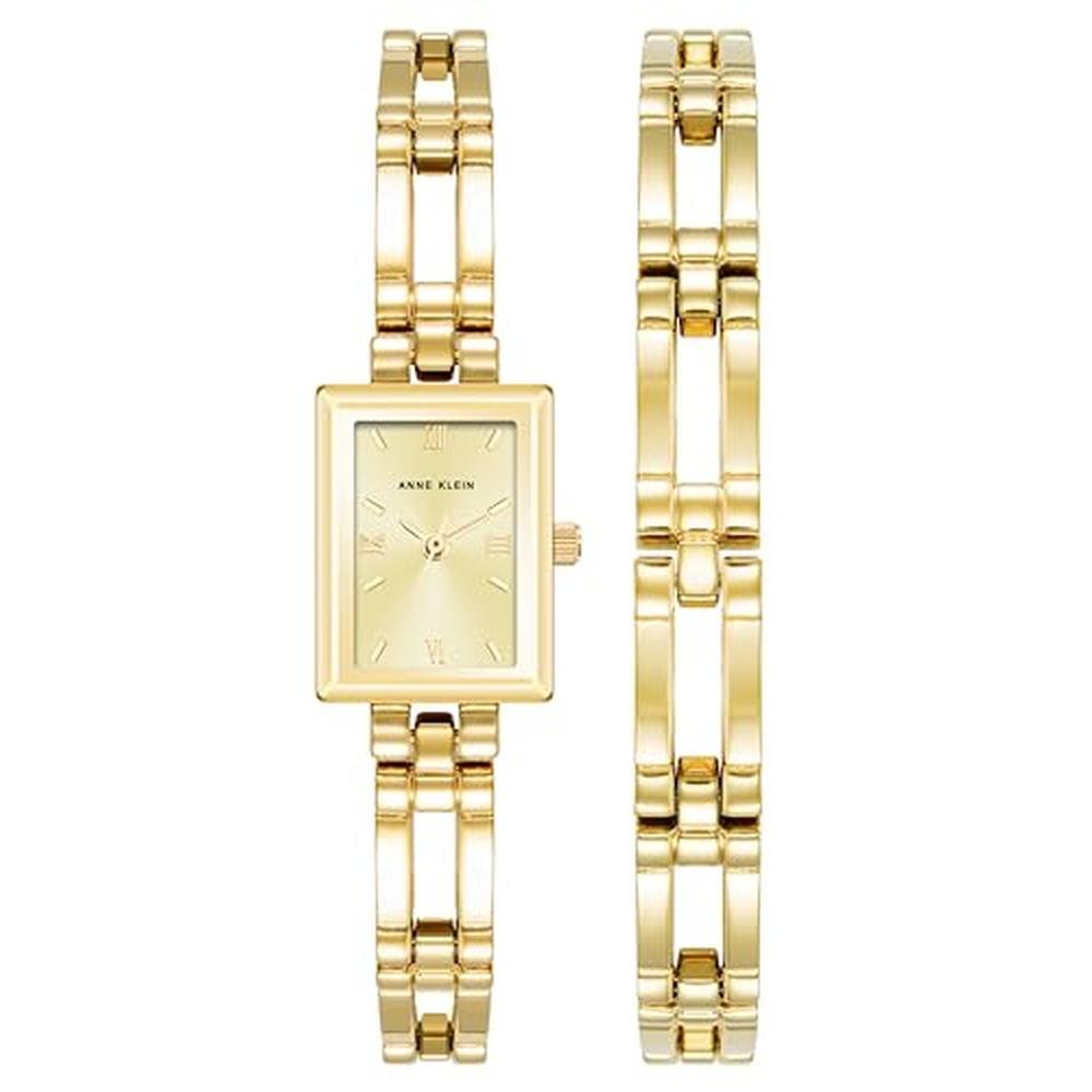 Anne Klein Watch: Women's Bracelet Watch Set Goldtone – Front View