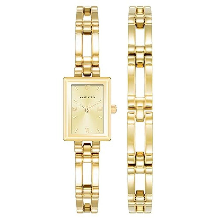Anne Klein Watch: Women's Bracelet Watch Set Goldtone – Front View
