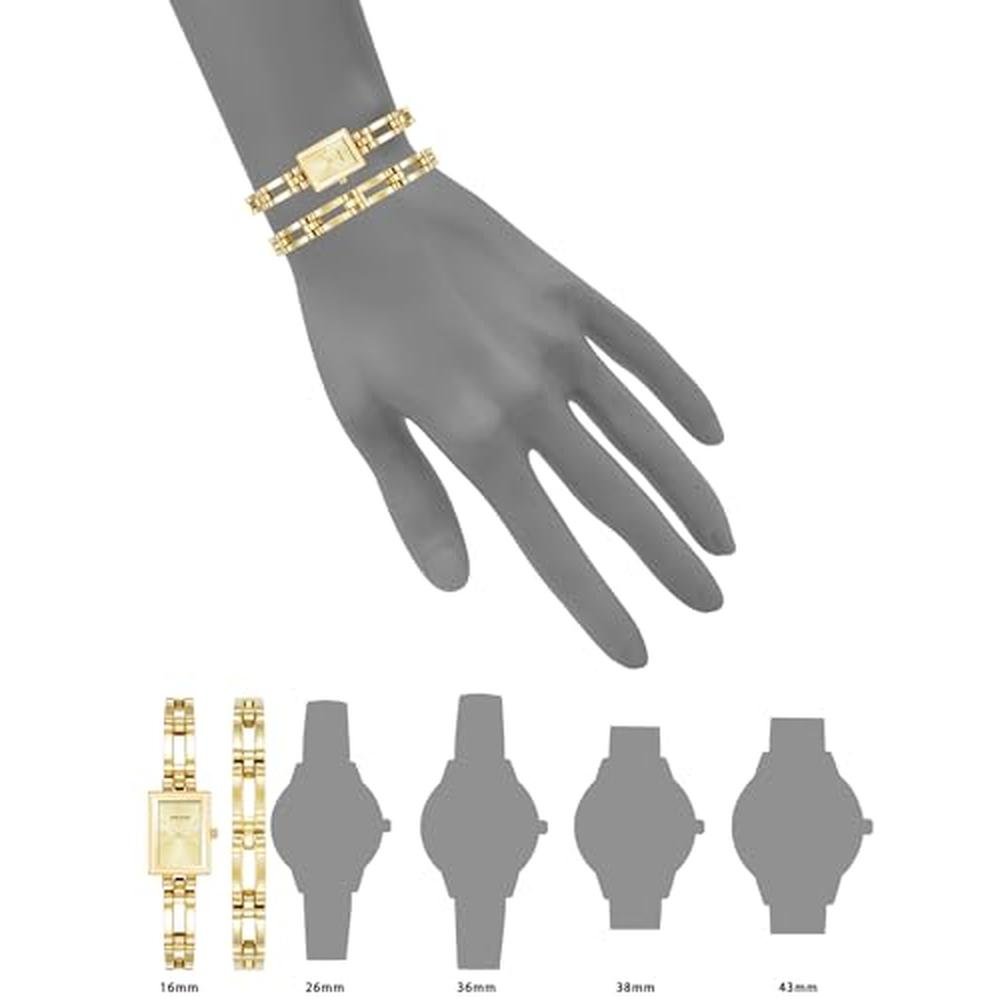 Anne Klein Watch: Women's Bracelet Watch Set Goldtone – Side View