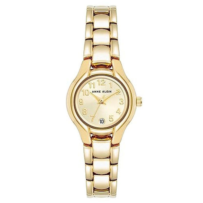 Anne Klein Women's Date Function Bracelet Watch Gold – Front View