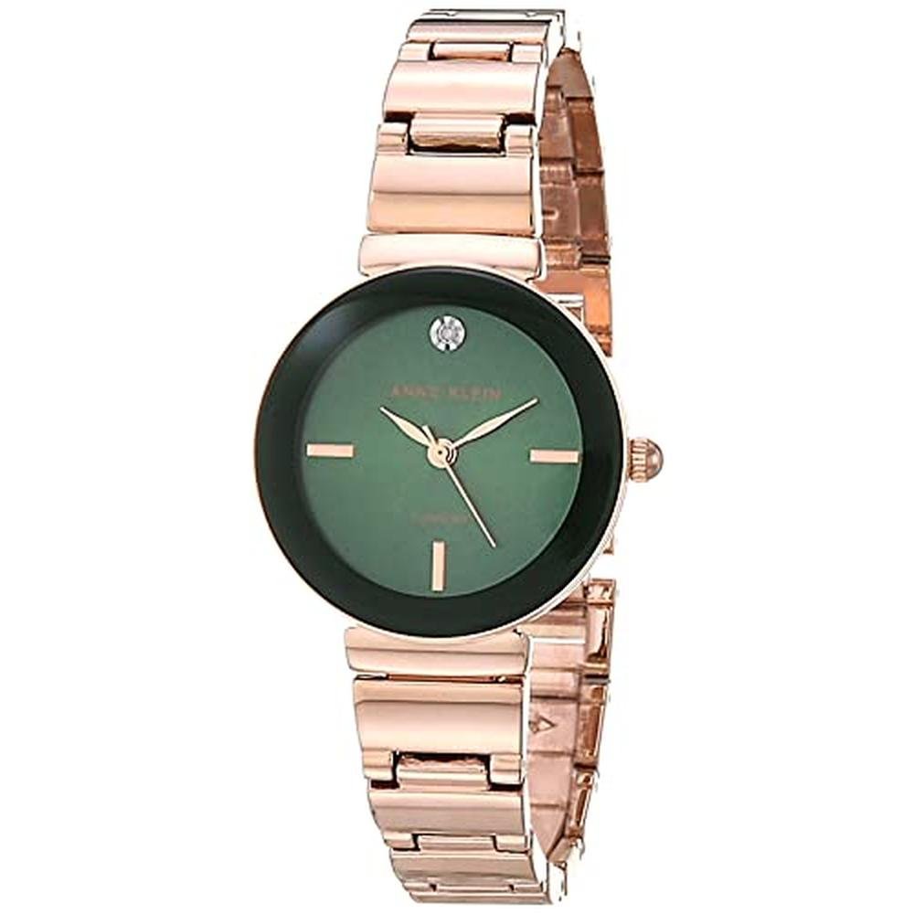 Anne Klein: Women's Genuine Diamond Dial Bracelet Watch – Front View