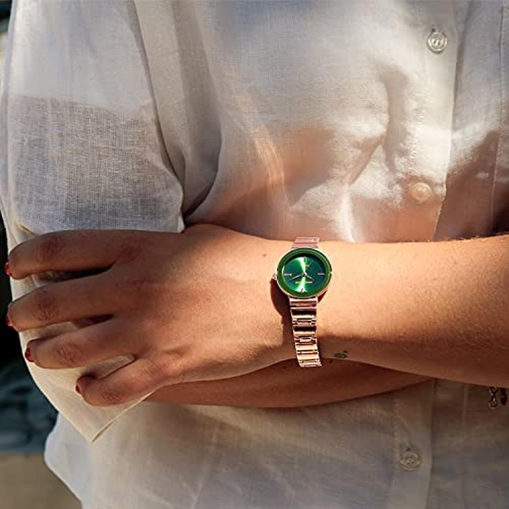 Anne Klein: Women's Genuine Diamond Dial Bracelet Watch – Close-up Detail