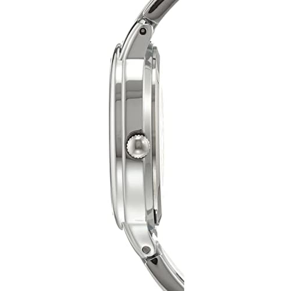 Anne Klein: Women's Genuine Diamond Dial Bangle Watch – Side View