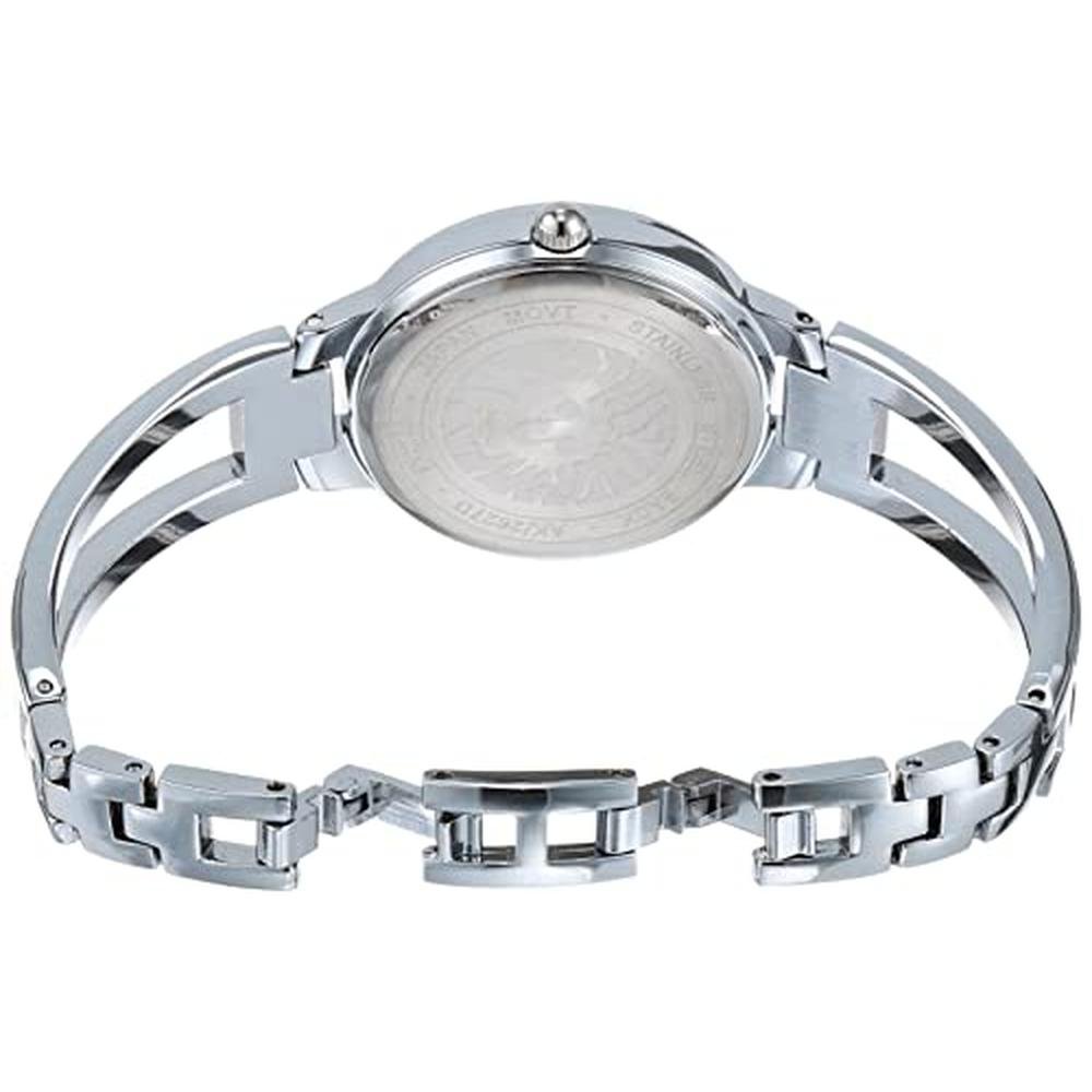 Anne Klein: Women's Genuine Diamond Dial Bangle Watch – Close-up Detail
