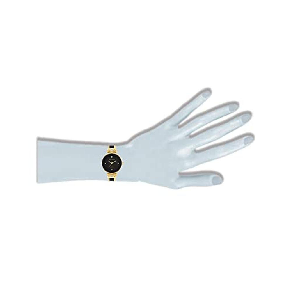 Anne Klein: Women's Genuine Diamond Dial Bangle Watch – Close-up Detail