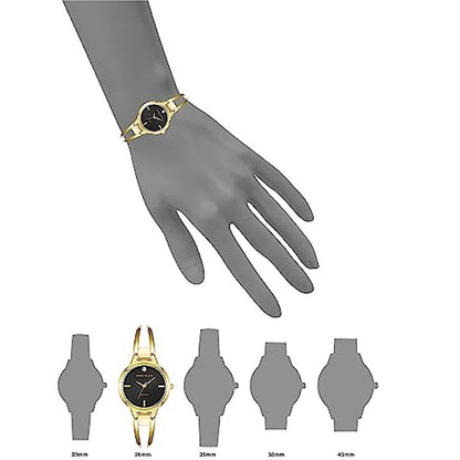 Anne Klein: Women's Japanese Quartz Dress Watch with Metal – Side View