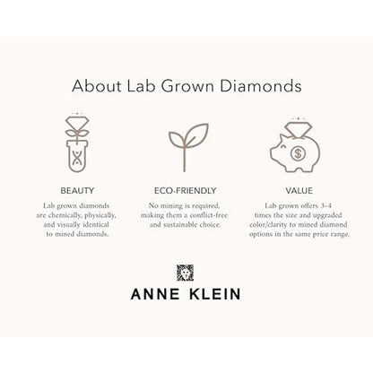 Anne Klein: AK 5142 Lab-Grown Diamond Accent Bangle Watch – In Use