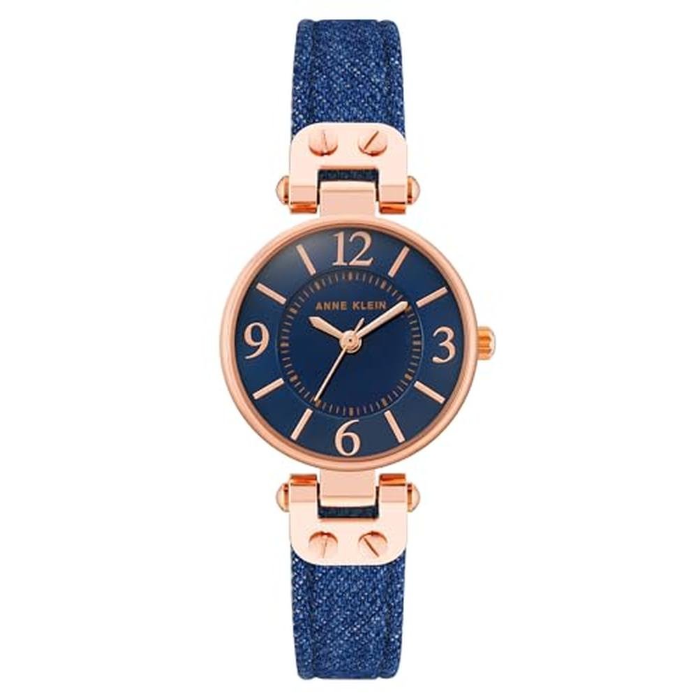 Anne Klein Women's Leather Strap Watch – Front View