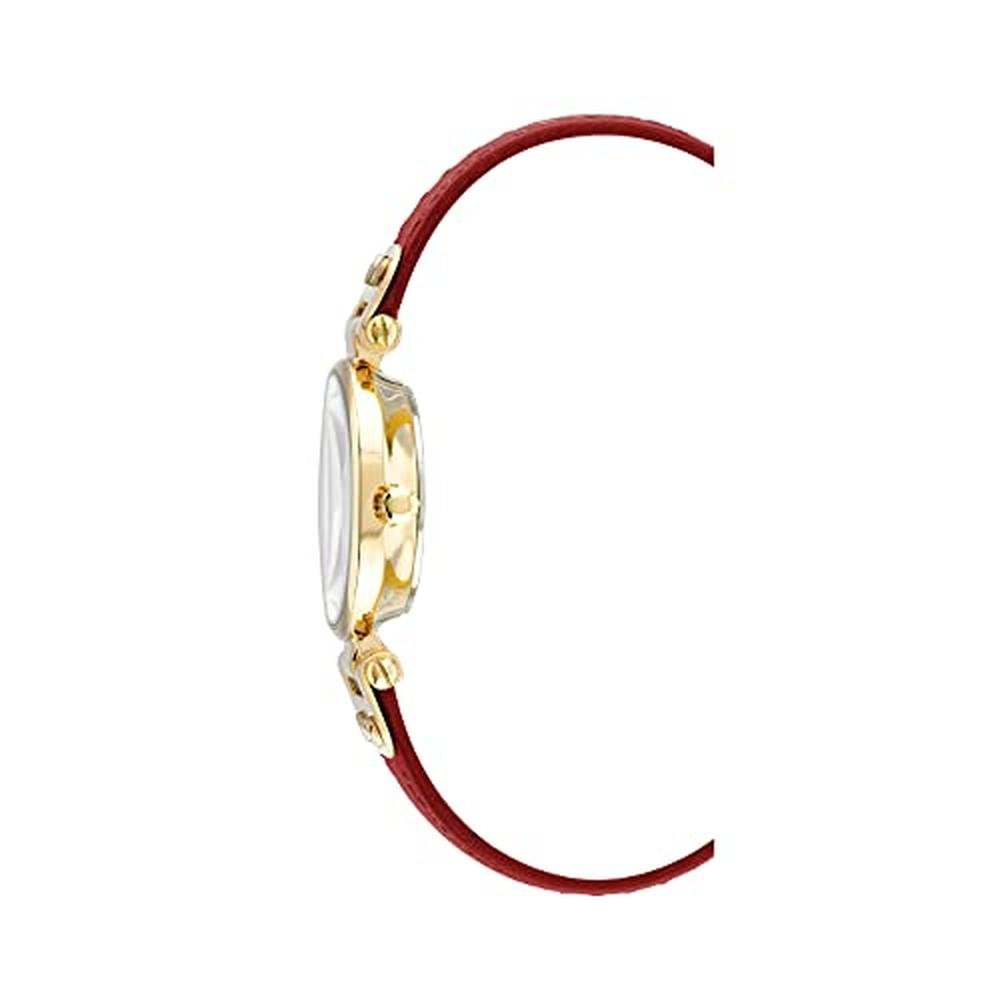 Anne Klein Women's Leather Strap Watch Red Gold – In Use