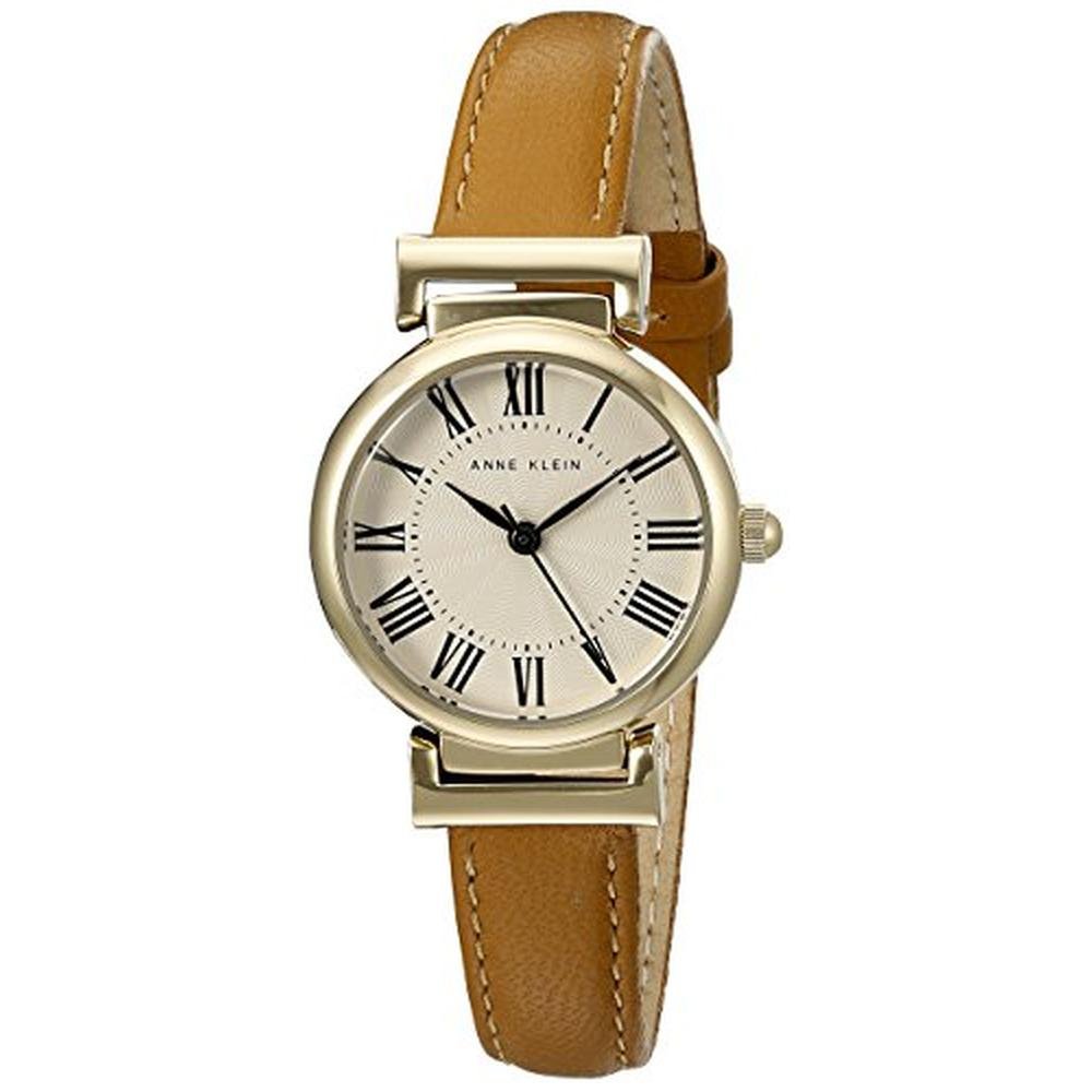 Anne Klein Women's Leather Strap Watch – Front View