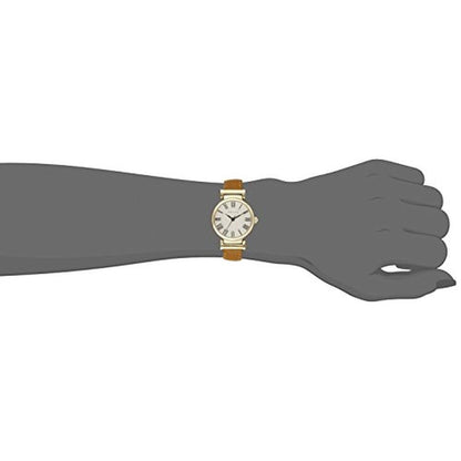 Anne Klein Women's Leather Strap Watch – Side View