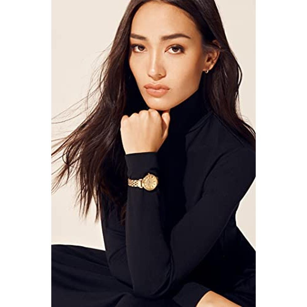 Anne Klein: Women's Premium Crystal Accented Bracelet Watch – Side View