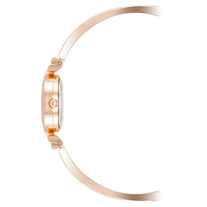 Anne Klein: Women's Premium Crystal Accented Bangle Watch – Side View