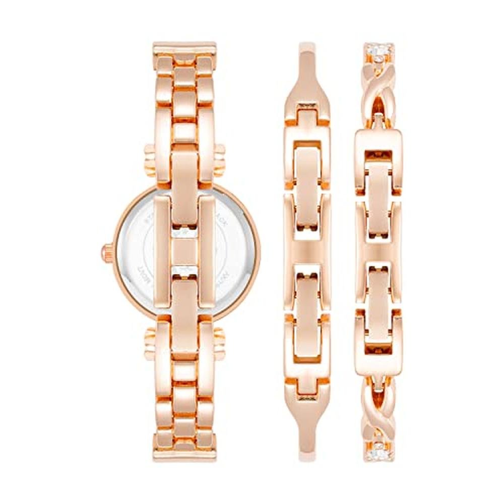 Anne Klein: Women's Premium Crystal Accented Bangle Watch – Close-up Detail