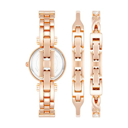 Anne Klein: Women's Premium Crystal Accented Bangle Watch – Close-up Detail
