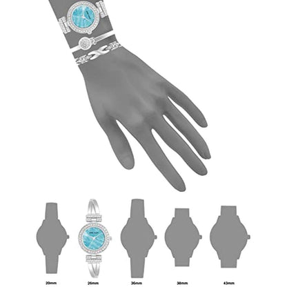 Anne Klein Women's Premium Crystal Accented Bangle Watch – In Use
