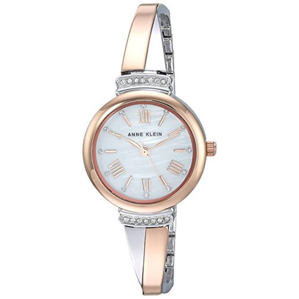 Anne Klein: Women's Premium Crystal Accented Bangle Watch – Close-up Detail