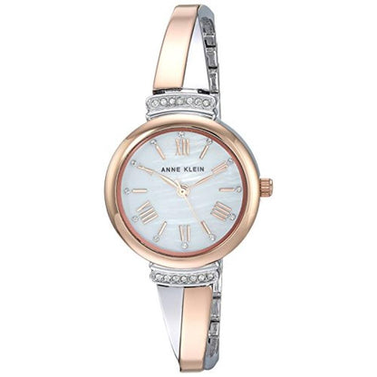 Anne Klein: Women's Premium Crystal Accented Bangle Watch – Close-up Detail