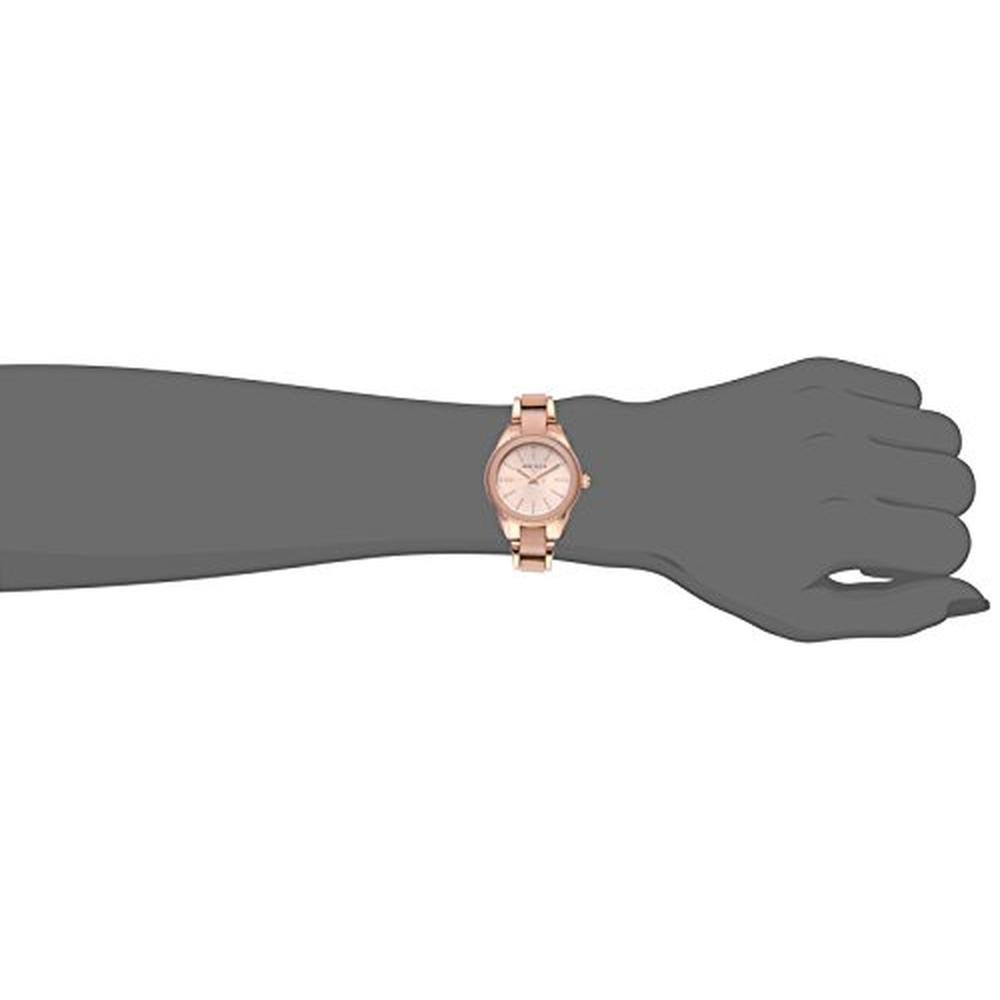 Anne Klein Women's Rose Gold Tone and Light Pink Resin – Side View
