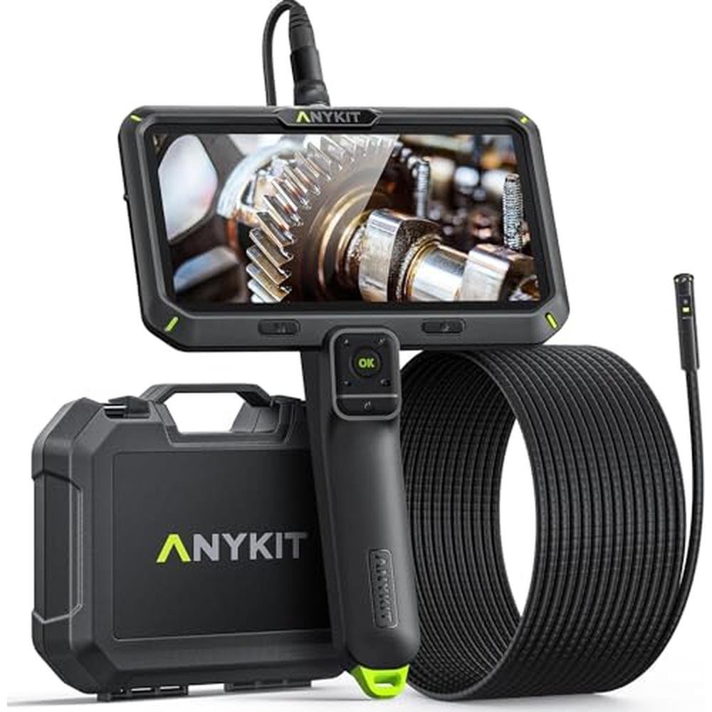 Camera Screen: Anykit Borescope Camera with Light 6 IPS – Front View