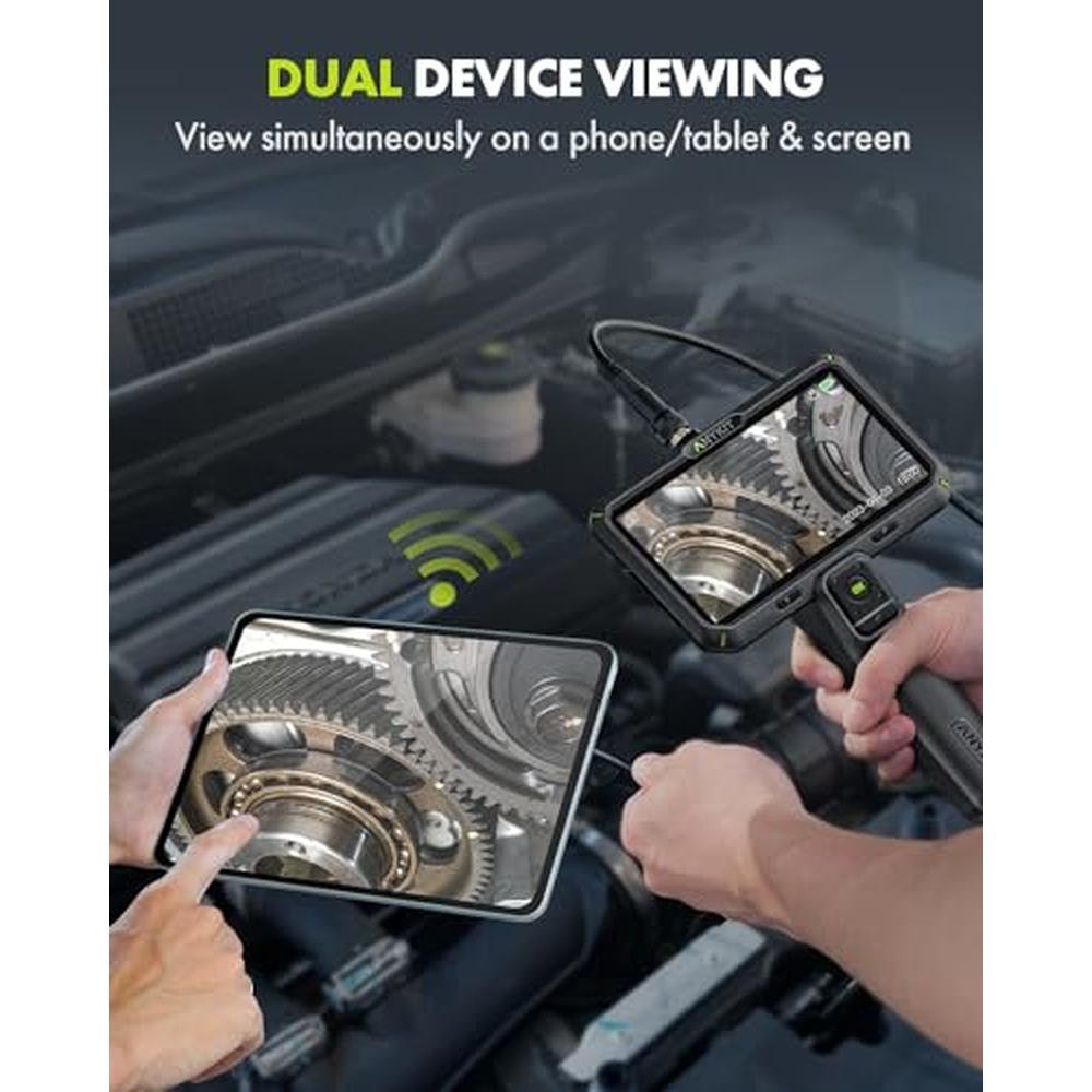 Camera Screen: Anykit Borescope Camera with Light 6 IPS – In Use