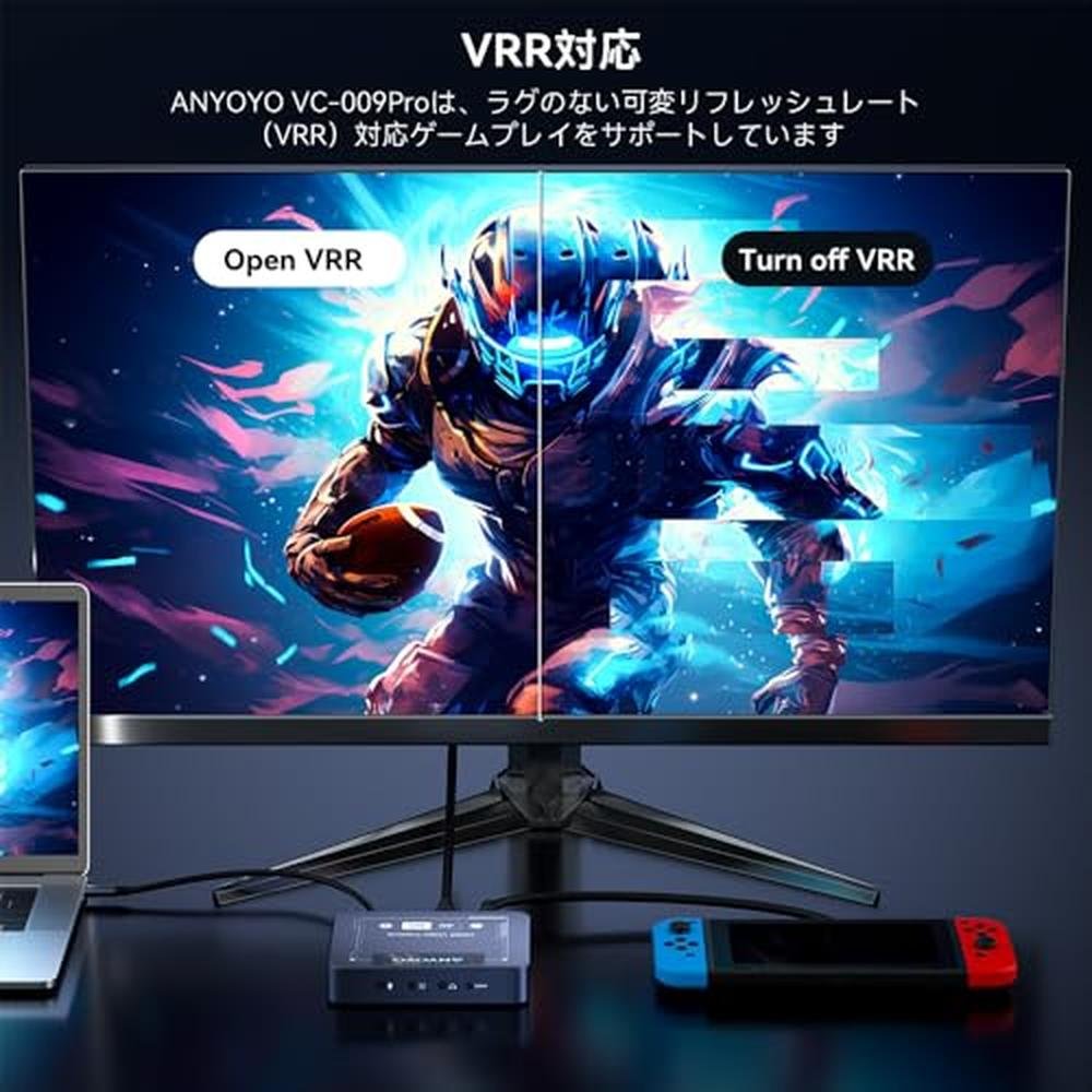 Game Capture: ANYOYO 4K@60Hz HDMI Capture Card – Side View