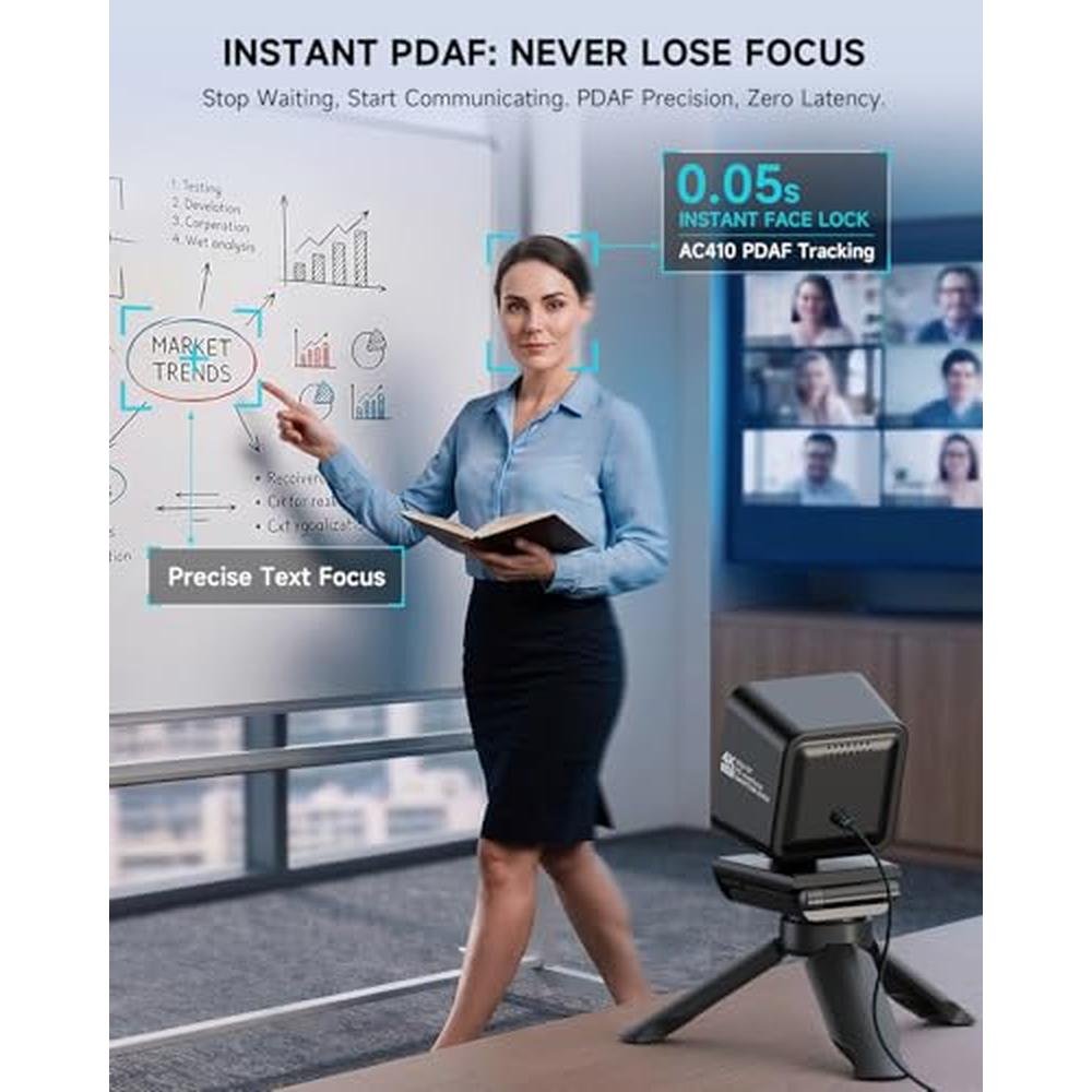 Camera AOC: AOC 4K Webcam with 1/2.55'' Sensor – Close-up Detail