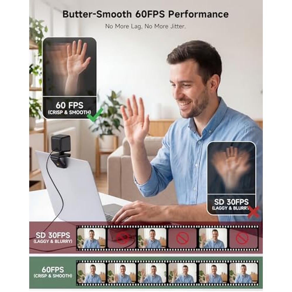 Camera AOC: AOC 4K Webcam with 1/2.55'' Sensor – In Use