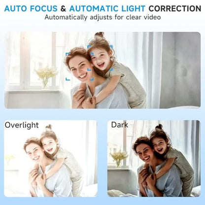 Webcam AOC: AOC White 4K Webcam for PC with Microphone – Close-up Detail