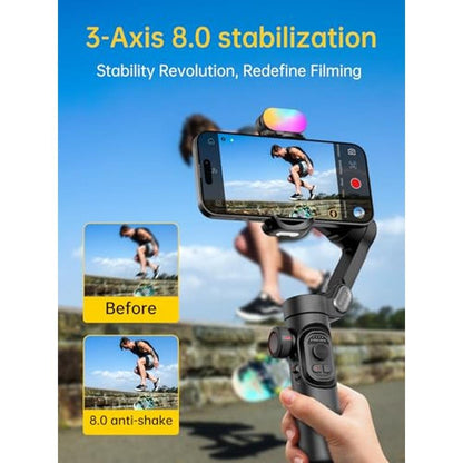 Gimbal Stabilizer: AOCHUAN 3-Axis Foldable Smartphone – Close-up Detail