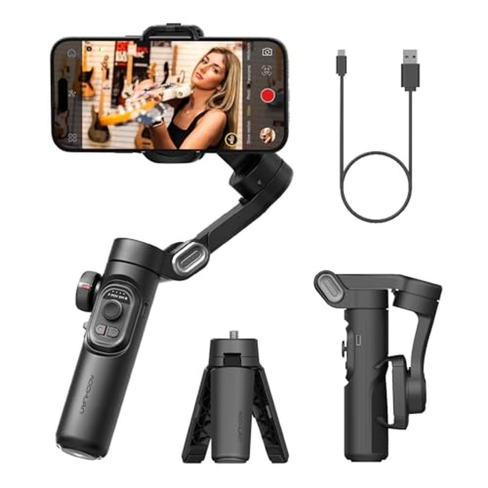 Gimbal Stabilizer: AOCHUAN Smart XE 3-Axis Foldable – Front View