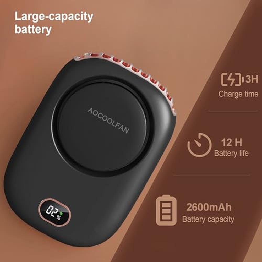 Fan AOCOOLFAN: AOCOOLFAN Portable Neck Fan Mini Small – Close-up Detail